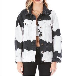Carmar Black & White Tie-Dye Denim Jacket - XS